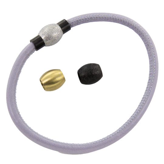 Nappalederarmband Lila mit 3 Wechselelementen und Magnetverschluss