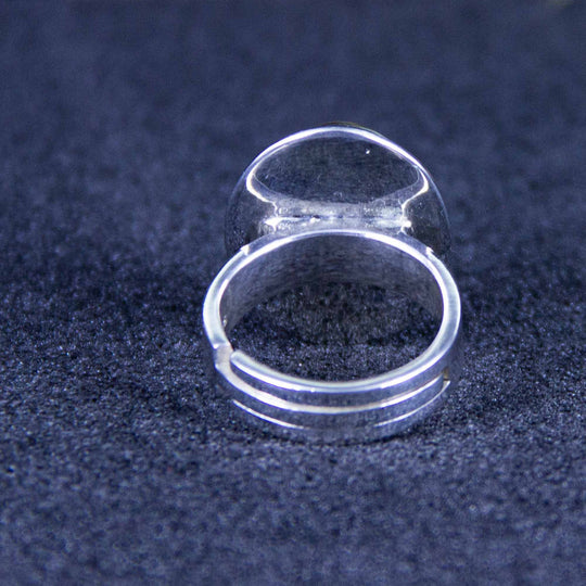 Labradorit-Ring mit verstellbarer Silberringschiene