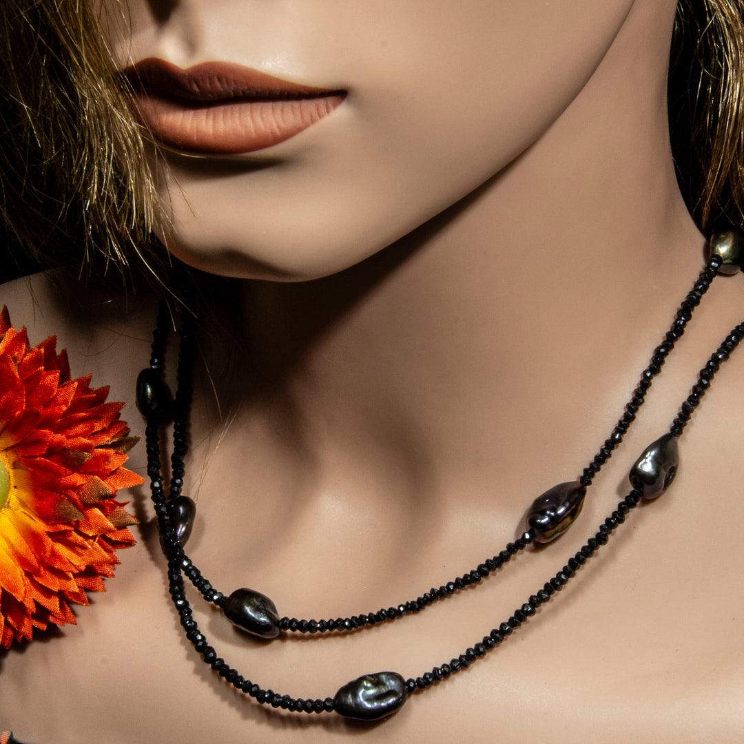 Spinell Keshi Perlen Kette für zeitlose Schönheit, Faszinierende Eleganz