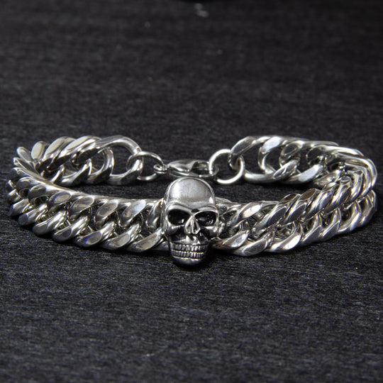 Edelstahlarmband Totenkopf Totenkopf
