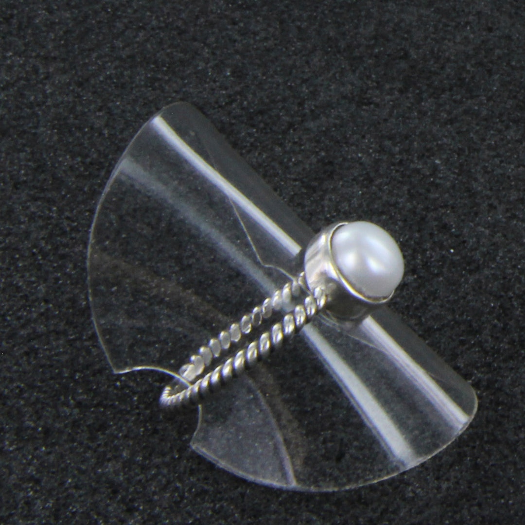 Süßwasserperlen-Ring, verspielt in 925er Sterlingsilber