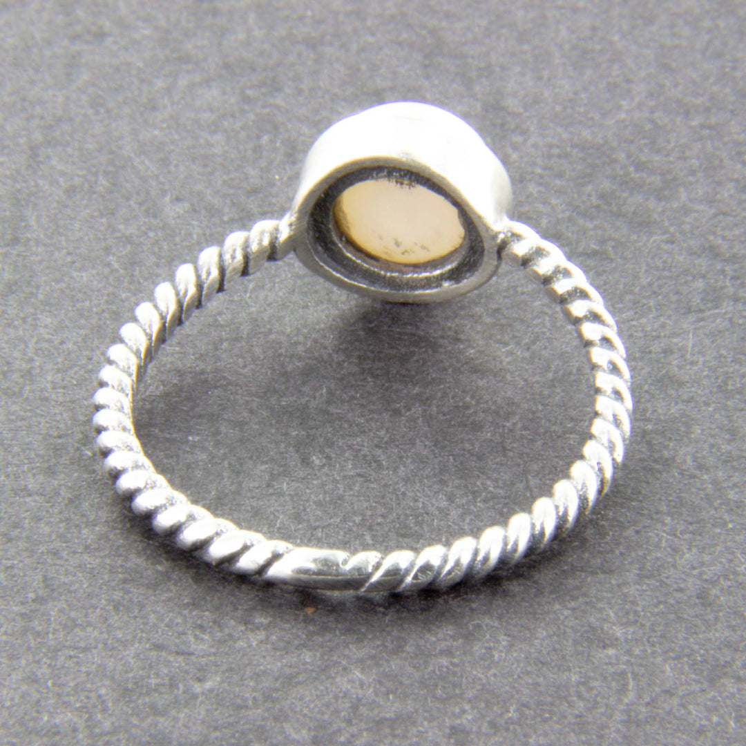 Süßwasserperlen-Ring, verspielt in 925er Sterlingsilber