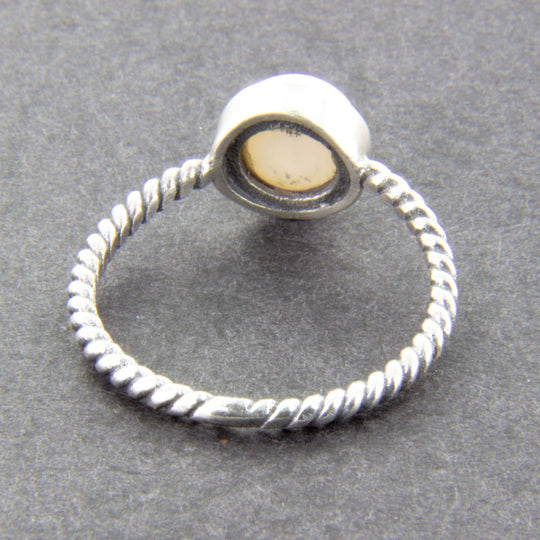 Süßwasserperlen-Ring, verspielt in 925er Sterlingsilber