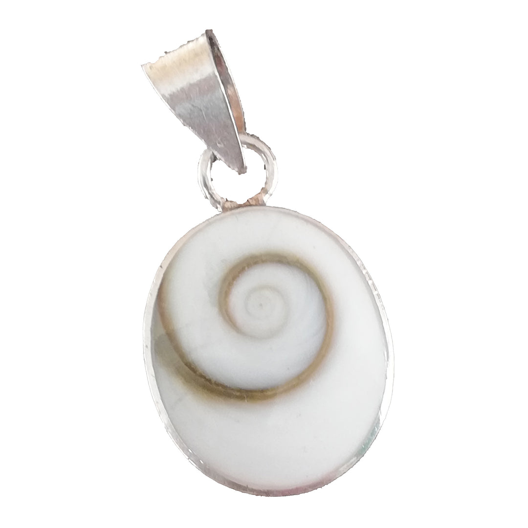 Shiva Eye-Silberkettenanhänger - Operculum
